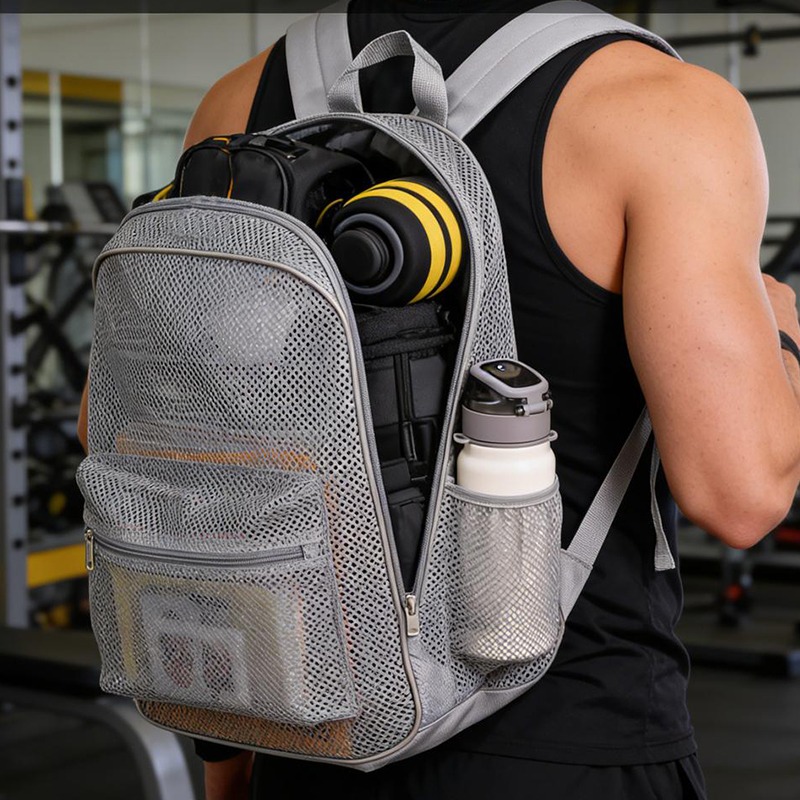 Outdoor Sport Backpack - Breathable Mesh Backpack Lightweight Sports Gym