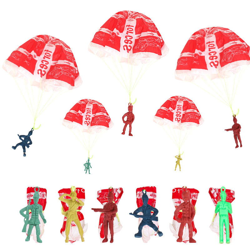 Outdoor Sport For Kids - 10pcs Plastic Ejecting Parachute Toy Outdoor