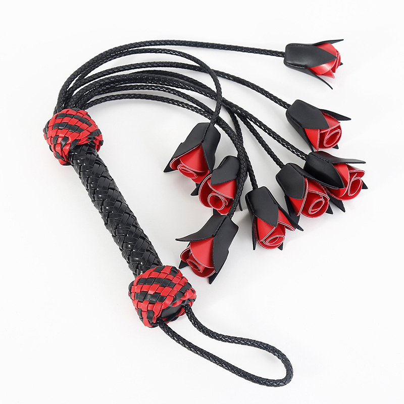 64.5cm Leather Handle Rose Top - đánh giá và giá Riding Crop Dressage