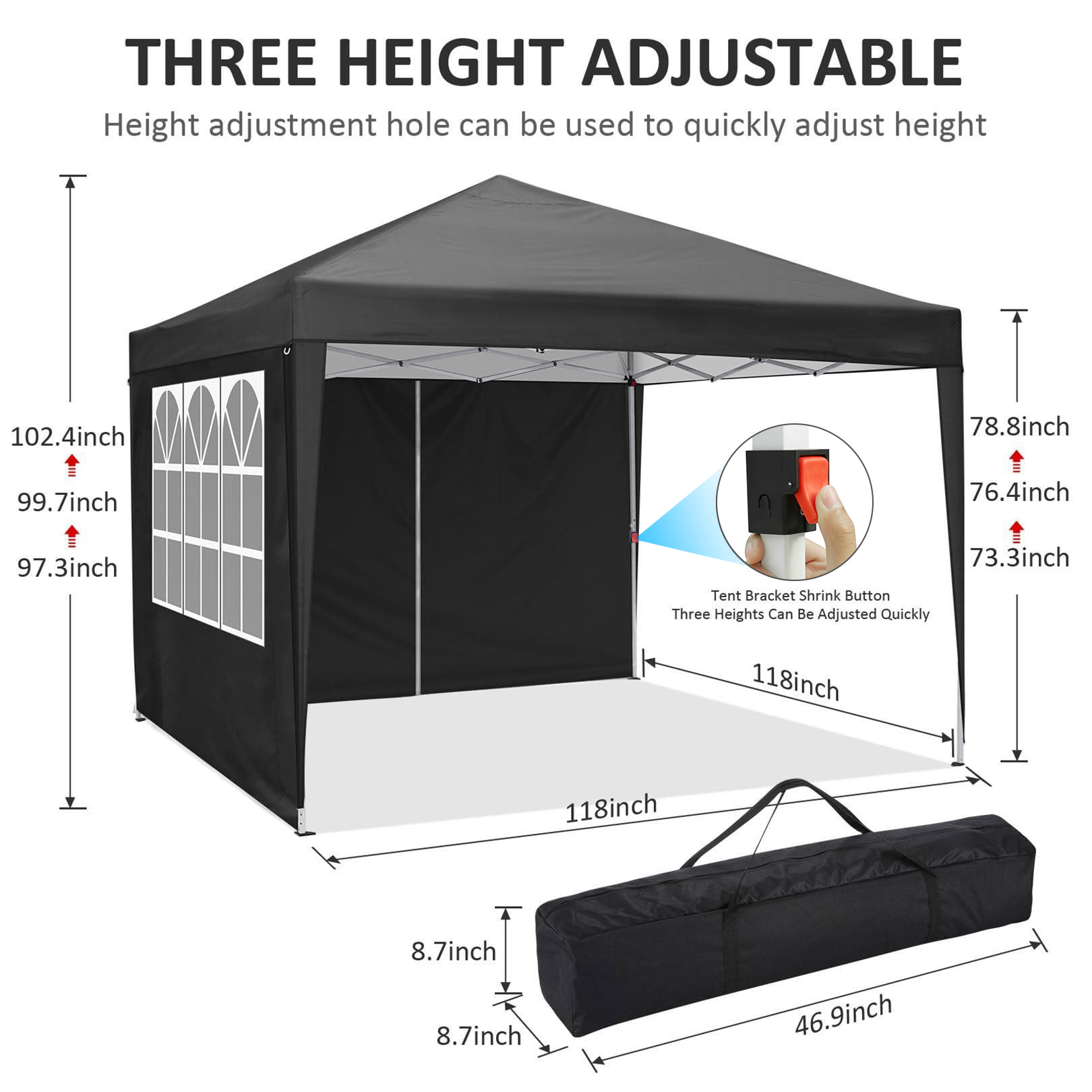 10x10FT Pop up Canopy Tent, 10 - đánh giá và giá Outdoor Sports Center