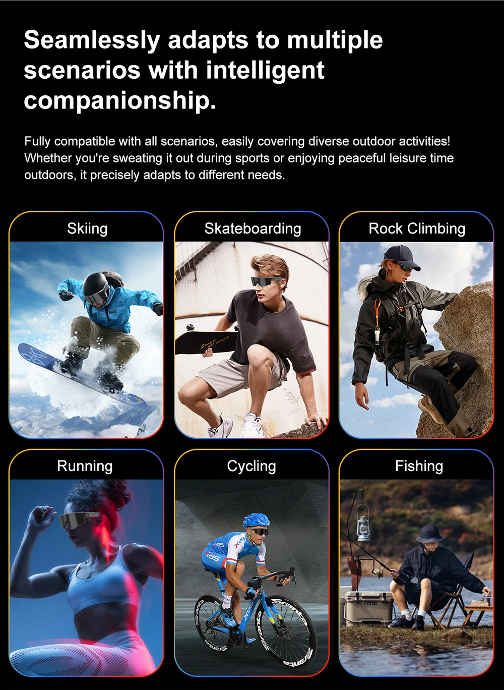 800W AI Smart Camera Glasses 1 - đánh giá và giá Outdoor Sport Camera